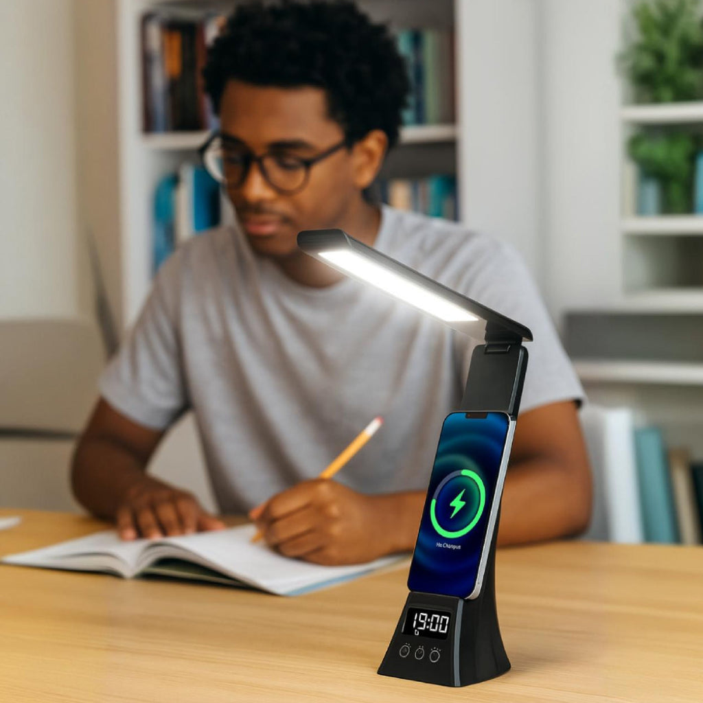 The Modern Workspace Productivity Bundle: Pursonic 3-in-1 LED Desk Lamp + Sip & Charge Wireless & Mug Warmer-1
